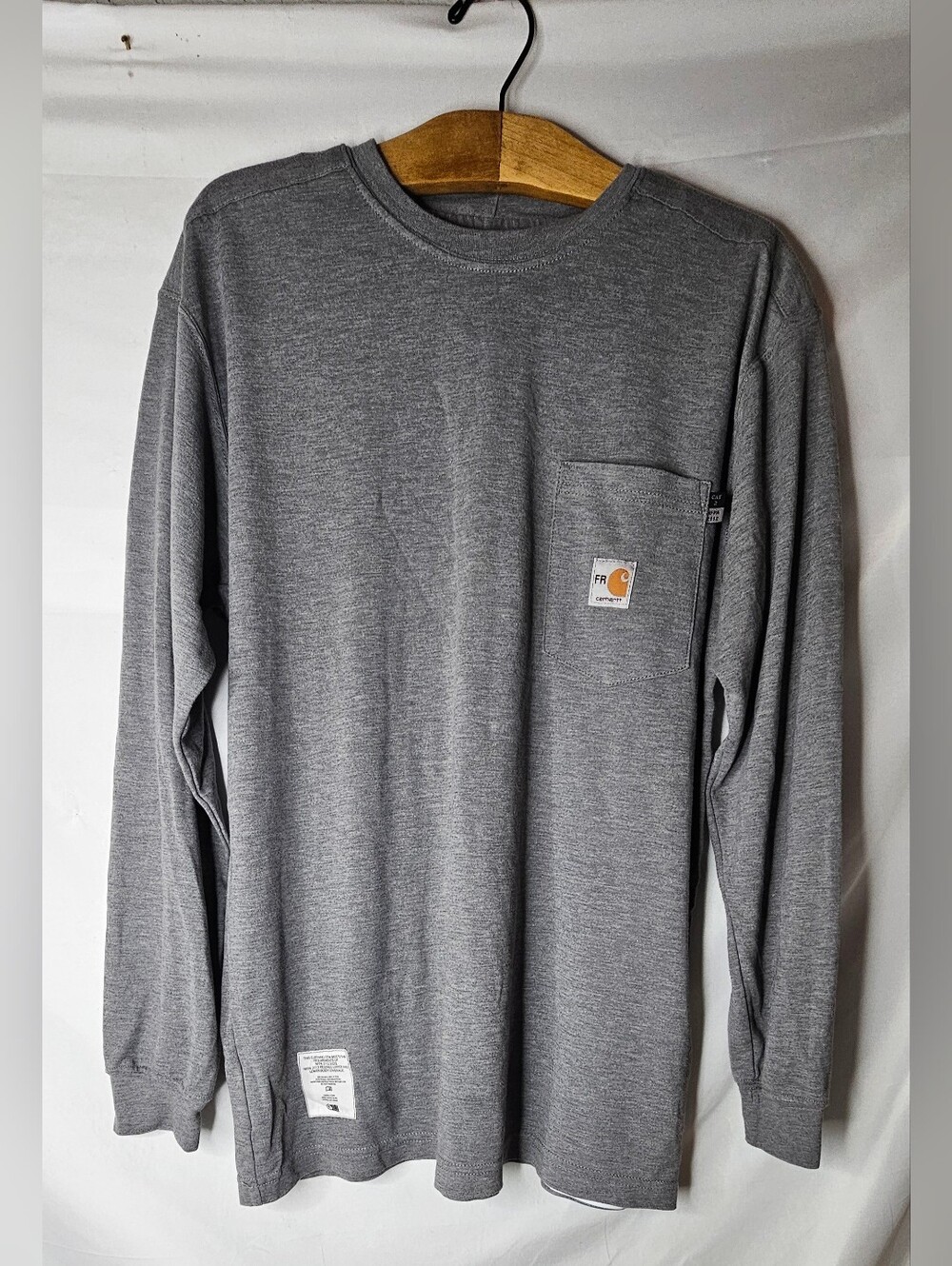 Carhartt FR Long Sleeve  Mens L Gray Flame Resistant Workwear NFPA 2112